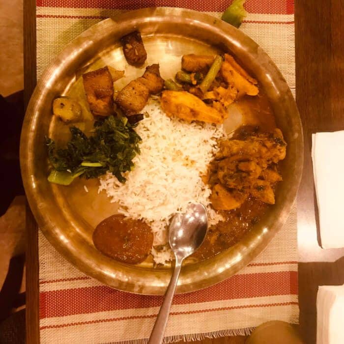 Typical Food in Nepal kathamndu